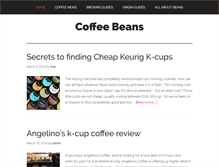 Tablet Screenshot of coffeebeans.com